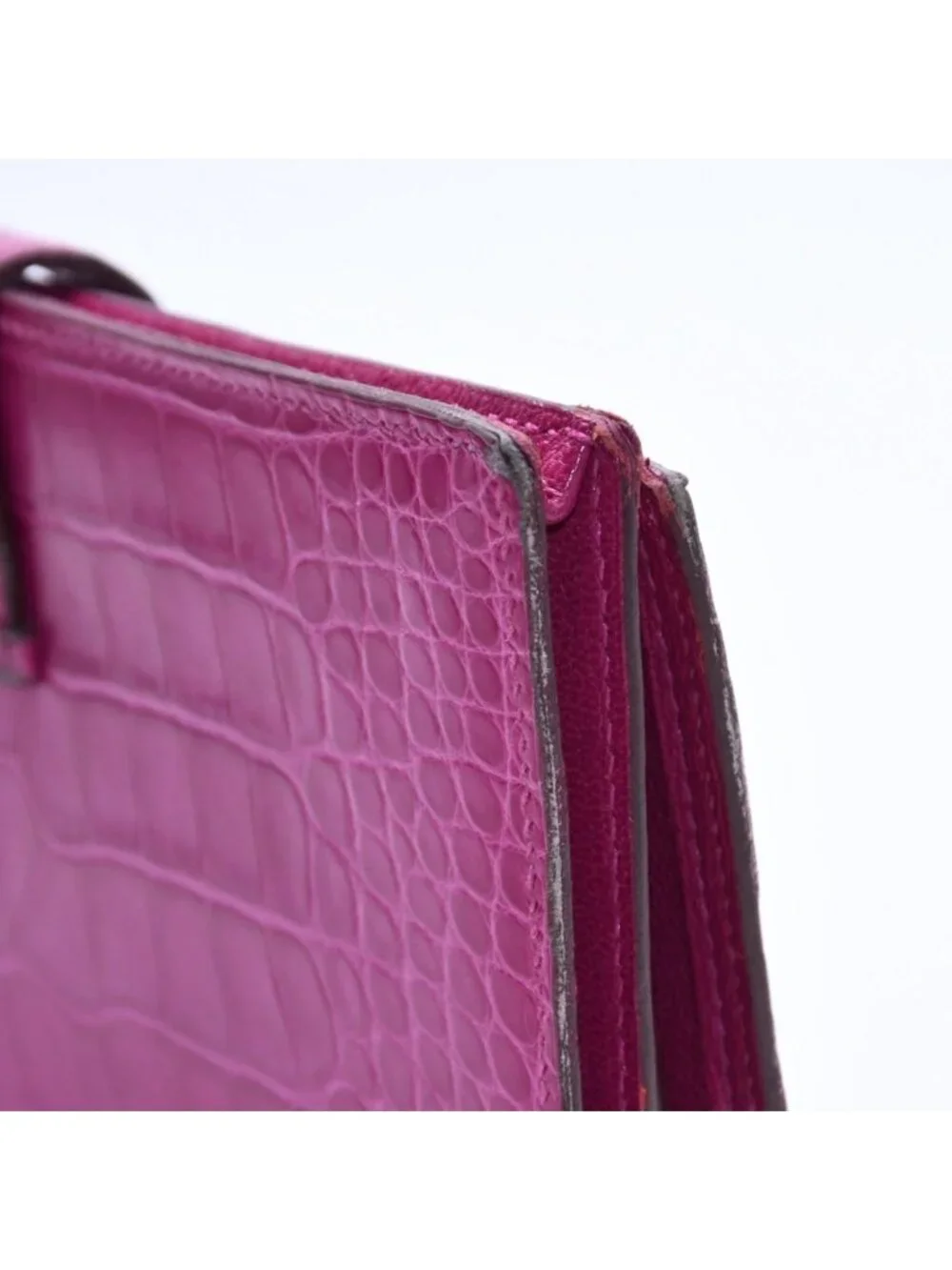 Hermes Wallet Bearn Soufflet Rose Scheherazade Purple Gold